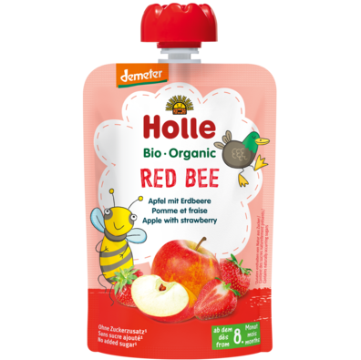 Red Bee Pouchy - Apfel mit Erdbeere (100gr)